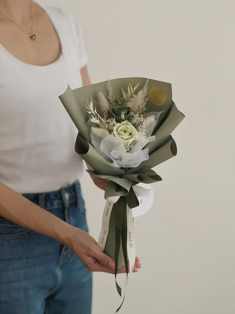 【永生玫瑰花花束】• 情人節/永生玫瑰花/永生玫瑰花花束/玫瑰花