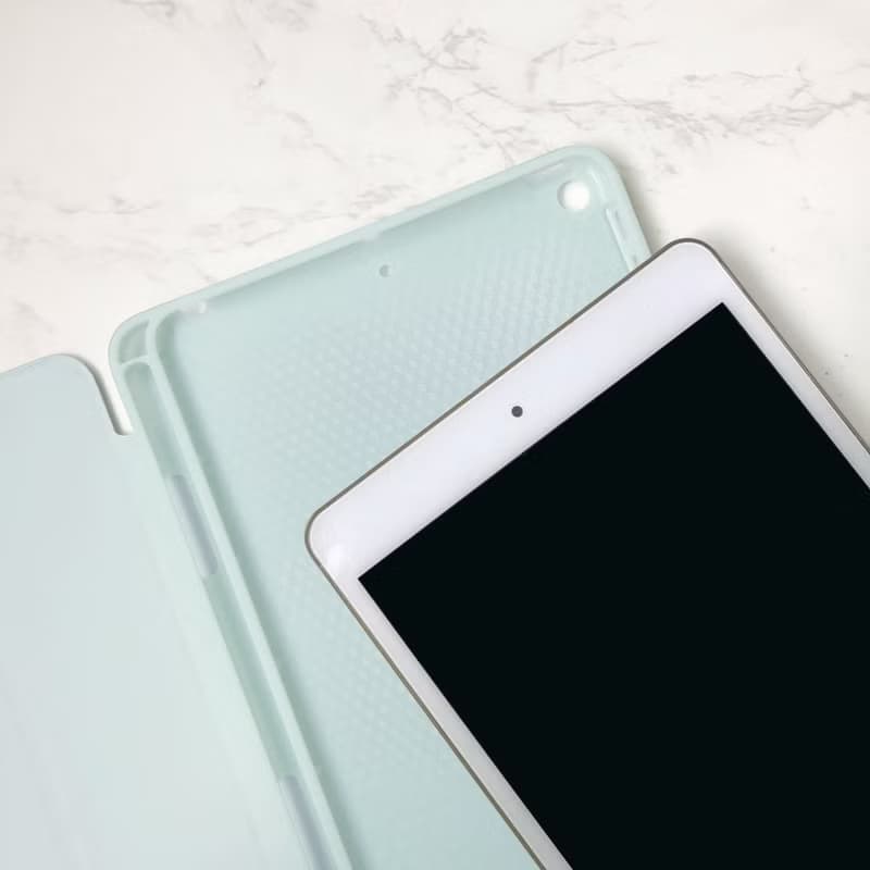 iPad 12.9/Air5/iPad 9/mini 7 夢幻粉蝶花 附筆槽平板保護套