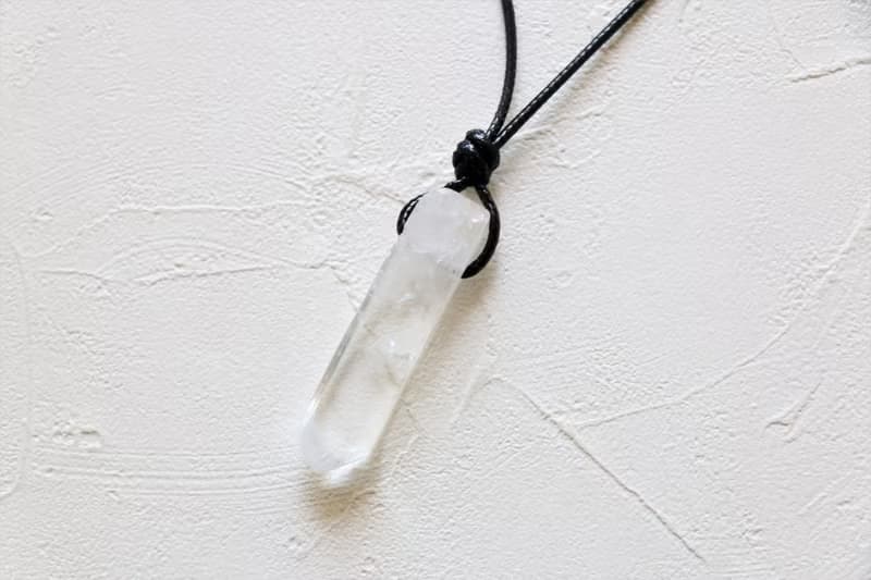 天然礦石白水晶原石頸鍊項鍊 礦石項鍊 女生頸繩 歐美風 choker