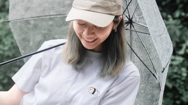 Taipei Zoo 聯名 玉子燒壽司吉普貓  刺繡Tee