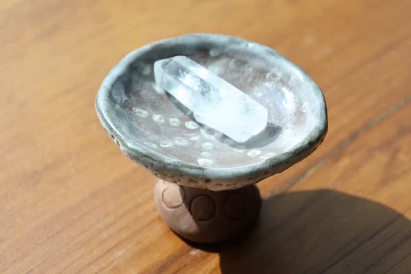 【喬遷禮物】精靈蘑菇1香座醬料盤擺飾盤侘寂風雕塑擺件收藝術