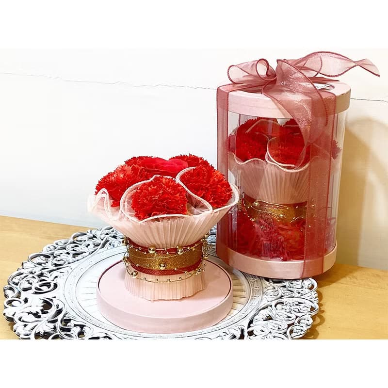 圓筒香氛康乃馨花束限量絕版花禮(共三色)