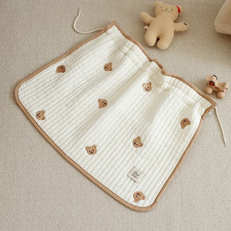 韓國Chezbebe 經典小熊刺繡汽車遮陽簾