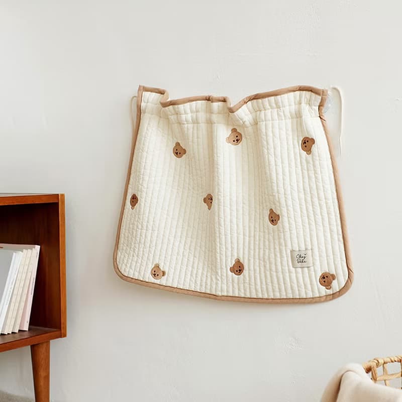 韓國Chezbebe 經典小熊刺繡汽車遮陽簾