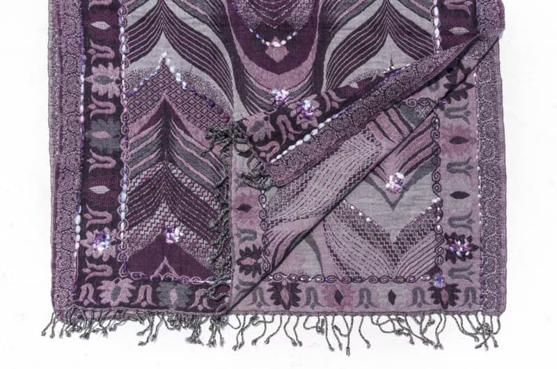 水煮羊毛披肩/針織圍巾/刺繡圍巾/羊絨披巾/喀什米爾Cashmere-花