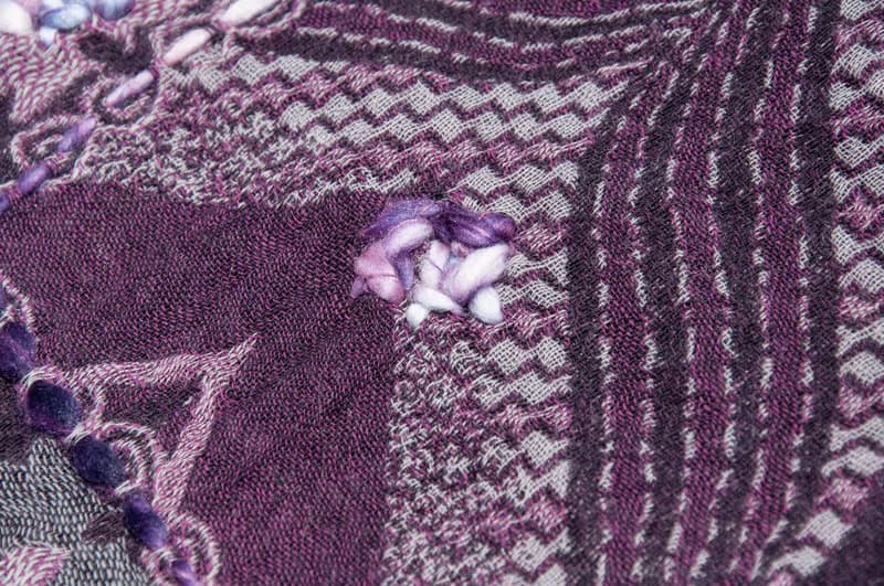 水煮羊毛披肩/針織圍巾/刺繡圍巾/羊絨披巾/喀什米爾Cashmere-花