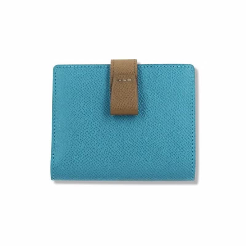 Atelier nuu noble 對開小包 藍色 日本豐岡鞄