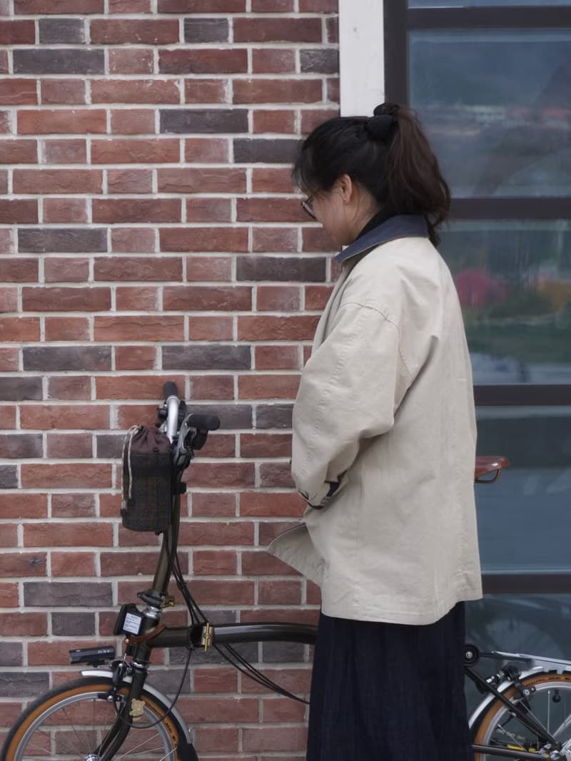 Brompton 自行車包/單車水壺架 車前包車頭包 格紋復古造型