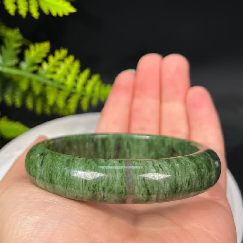 幻影幽靈水晶手鐲60+MM 綠色透感異像水晶手環 招財聚財 同情愛心
