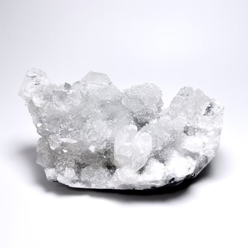 冰沙。一圖一物 療癒 淨化 擺件 l 鑽石魚眼石 淡藍綠砂糖花球 l
