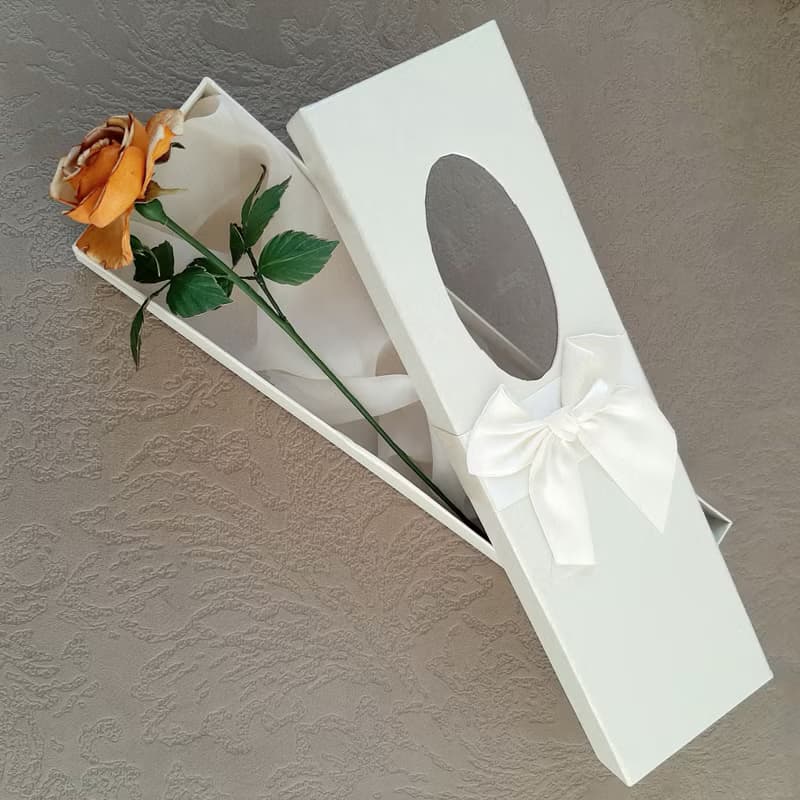 皮革玫瑰長莖 Yellow leather rose long stem 3rd anniversary gift for her, 3rd weddind