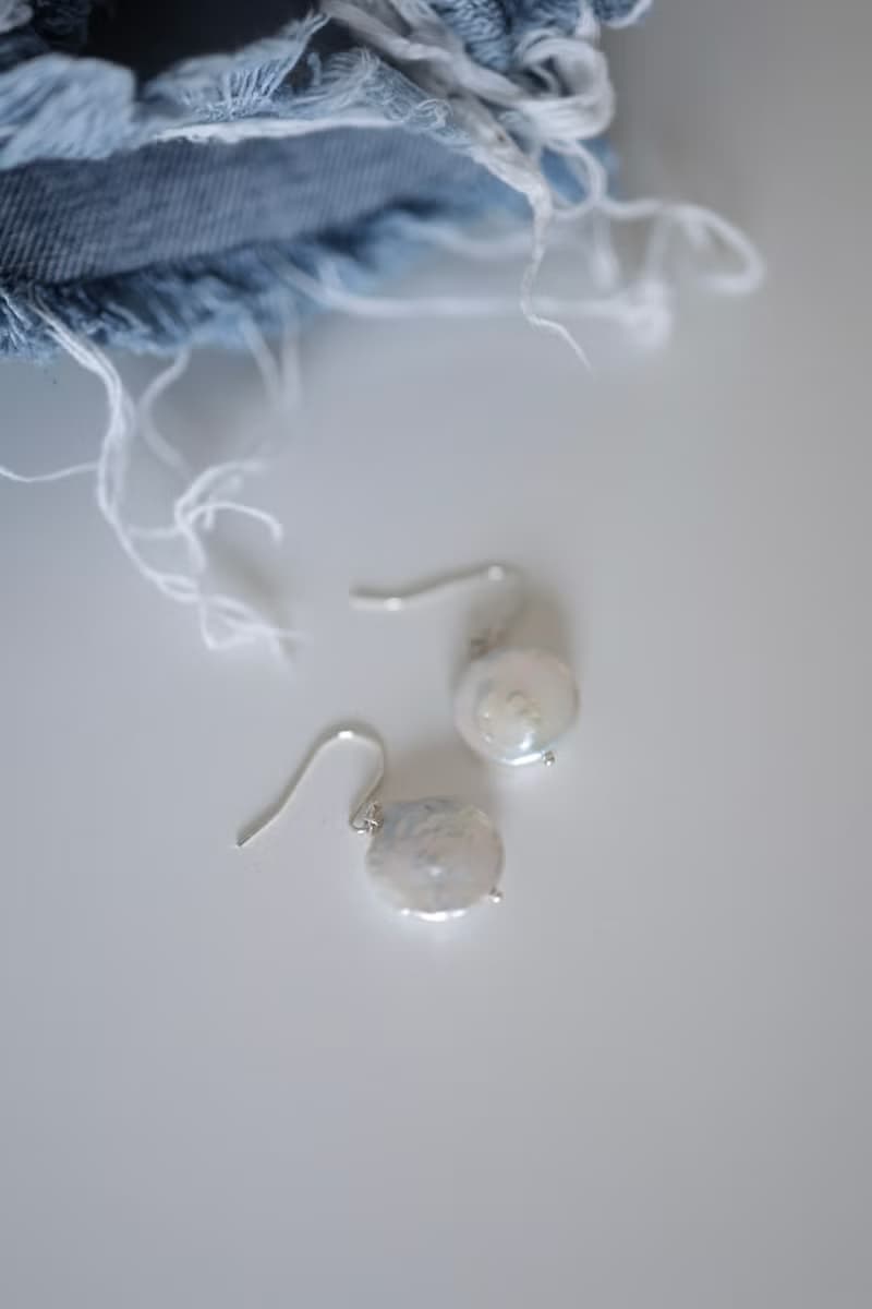 巴洛克珍珠大鐘純銀耳環　可改耳夾
