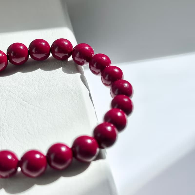 【小資珠寶】硃砂純珠手鏈 |避凶 防小人 驅邪消災 闢邪 化太歲