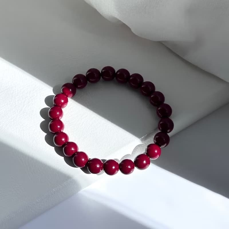 【小資珠寶】硃砂純珠手鏈 |避凶 防小人 驅邪消災 闢邪 化太歲