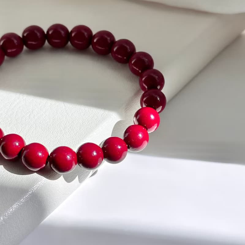 【小資珠寶】硃砂純珠手鏈 |避凶 防小人 驅邪消災 闢邪 化太歲