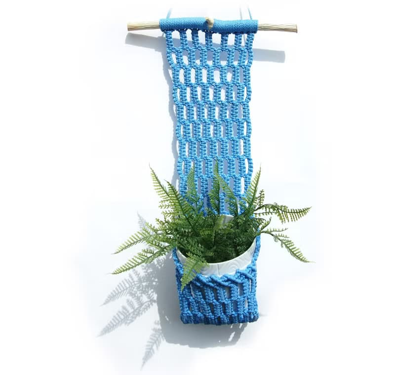 【數位】Macrame plant hanger pattern Macrame pocket pot holder Beginner macrame PDF