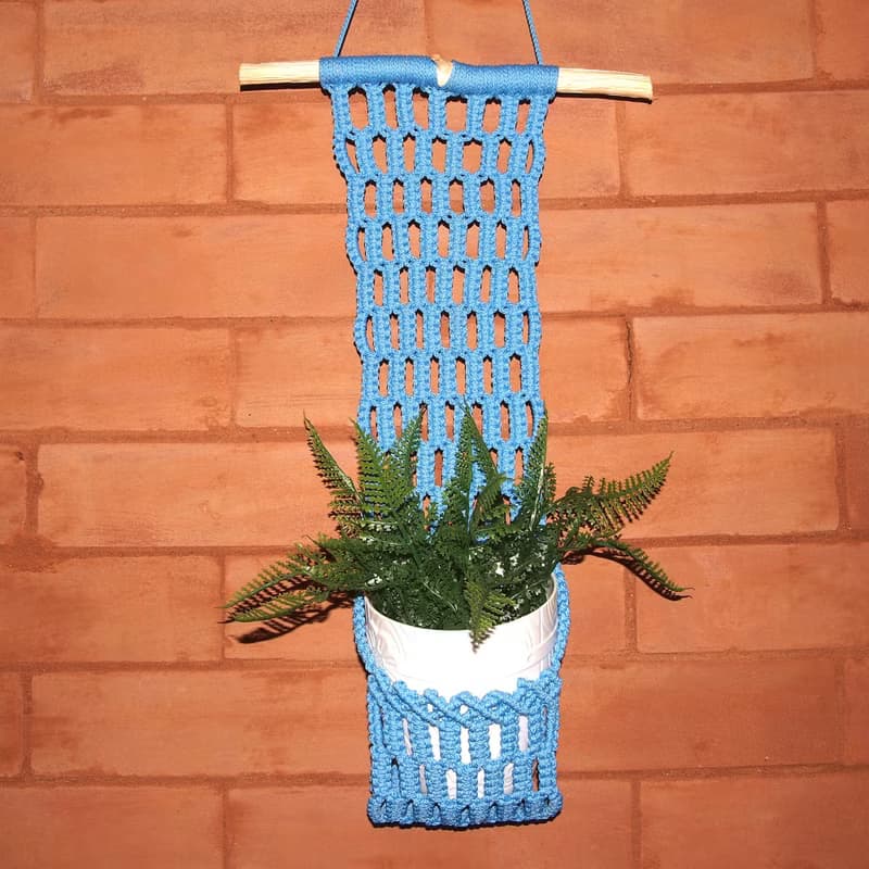 【數位】Macrame plant hanger pattern Macrame pocket pot holder Beginner macrame PDF