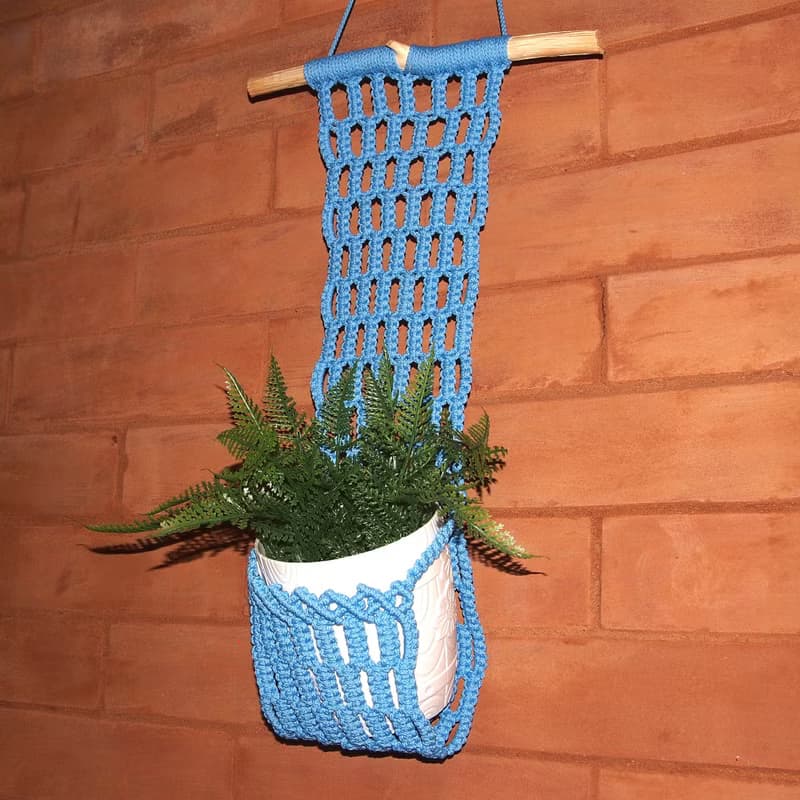 【數位】Macrame plant hanger pattern Macrame pocket pot holder Beginner macrame PDF