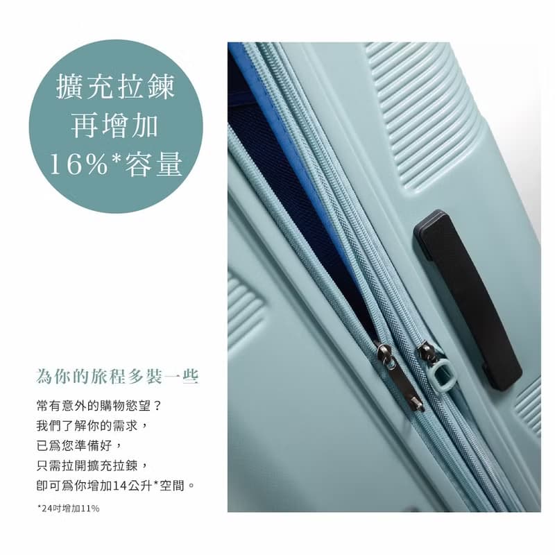 【旅行箱/24H出貨】PC行李箱推薦 24吋 雙層防盜拉鍊 抗菌裡布