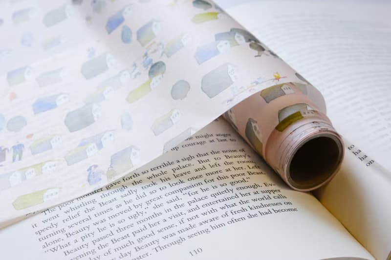 和紙包裝紙 - 小村莊