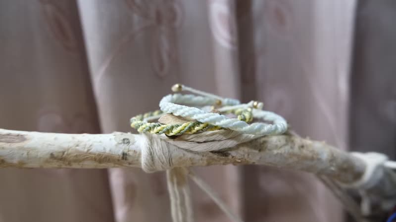 == 編織手環✕防水南美蠟線==【雙螺旋】