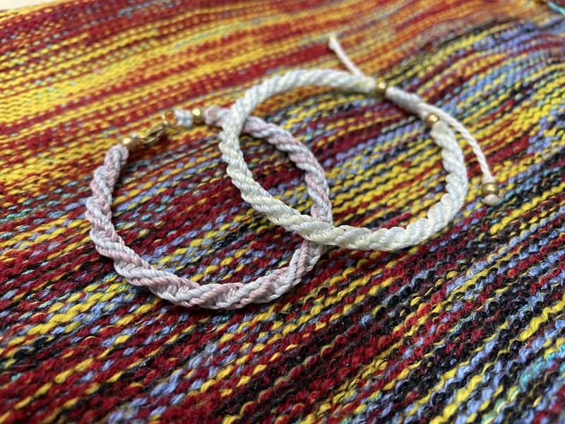 == 編織手環✕防水南美蠟線==【雙螺旋】