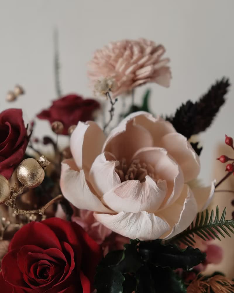 迎新春 永生花桌花 喜洋洋 開幕花