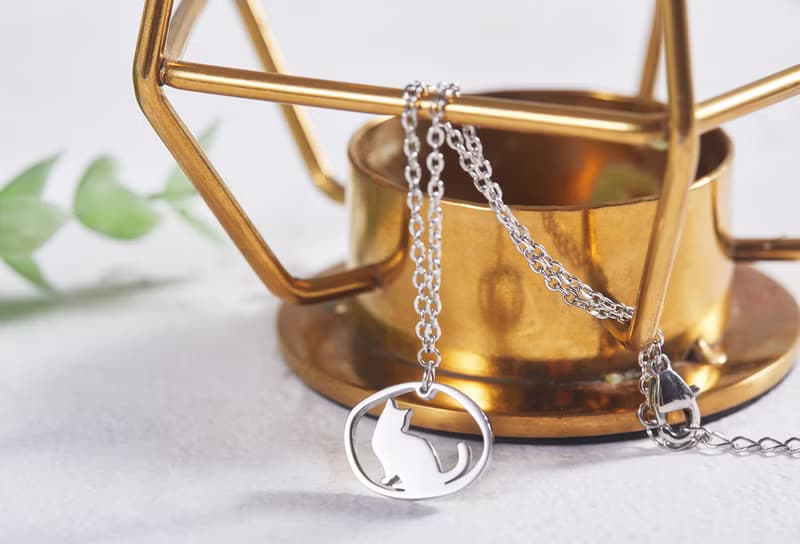 回頭的貓手鍊 - 貓咪小印章系列-抗敏醫療鋼