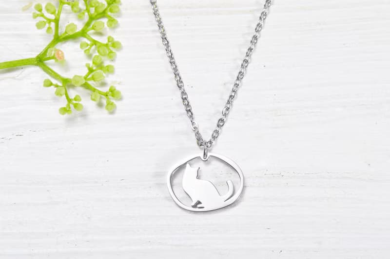 回頭的貓手鍊 - 貓咪小印章系列-抗敏醫療鋼