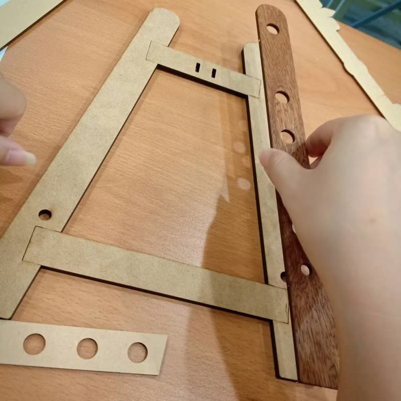【手作DIY】迷你畫架 多功能 平板架 留言板 布告欄