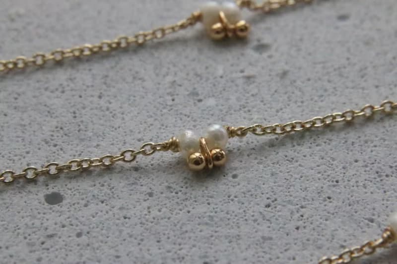 六月誕生石 手鍊 珍珠 迷你珍珠  - 獎勵 -