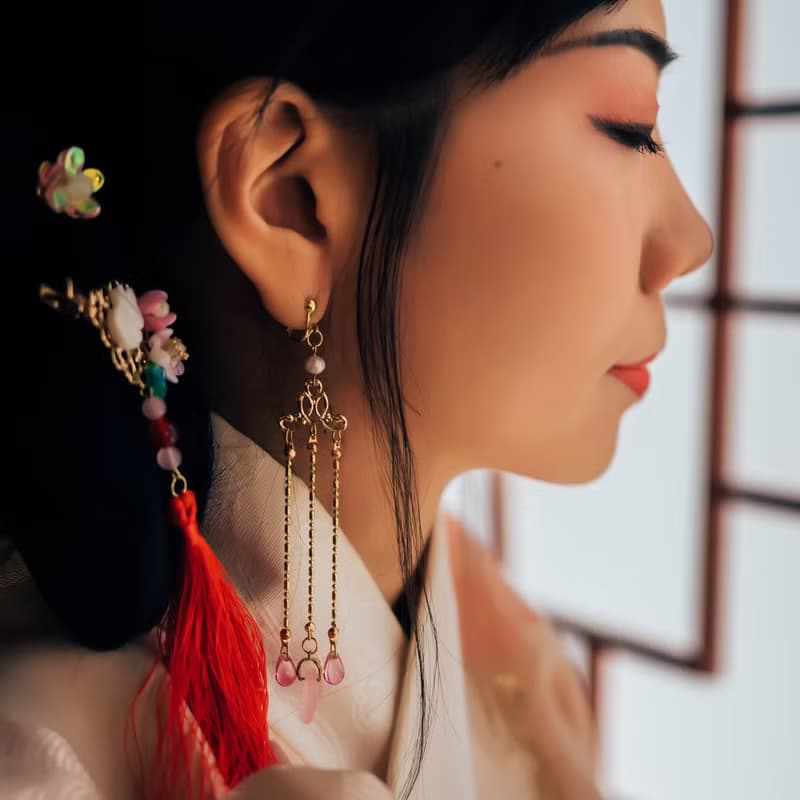 天芳耳環(共8色)- 電視劇(看見緣份的少女)戲劇同款