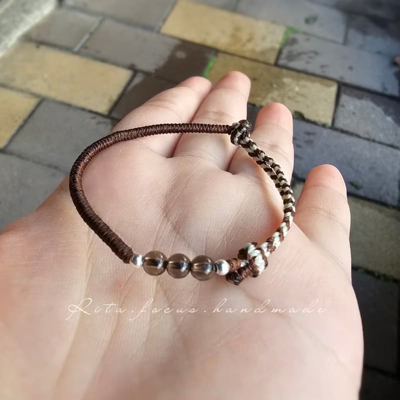 邊織 | 設計款 | 元素搭配 | 手鍊 | 腳鍊 | 穩重咖