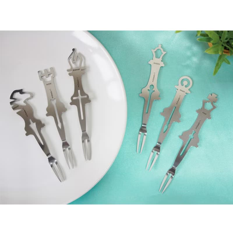 Desk+1 西洋棋水果叉 (2入)