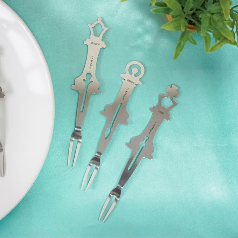 Desk+1 西洋棋水果叉 (2入)