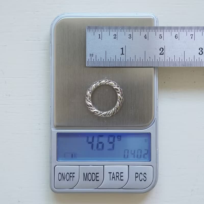 925纯银波西米亚极简主义的男女通用小圆环