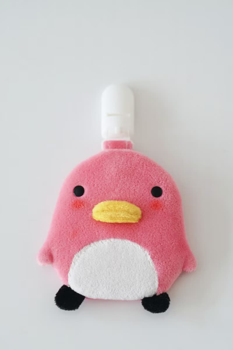 Bucute粉紅企鵝護身符.御守套/寶寶專用/手工製作/彌月禮物