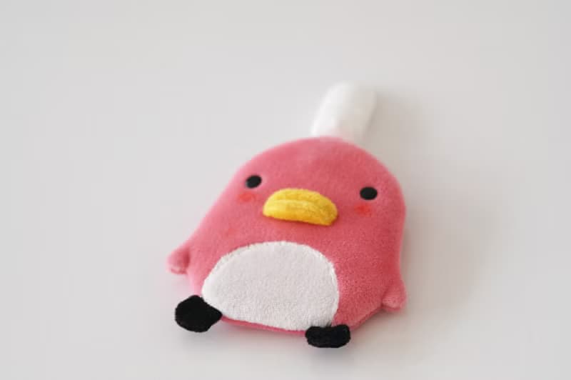 Bucute粉紅企鵝護身符.御守套/寶寶專用/手工製作/彌月禮物