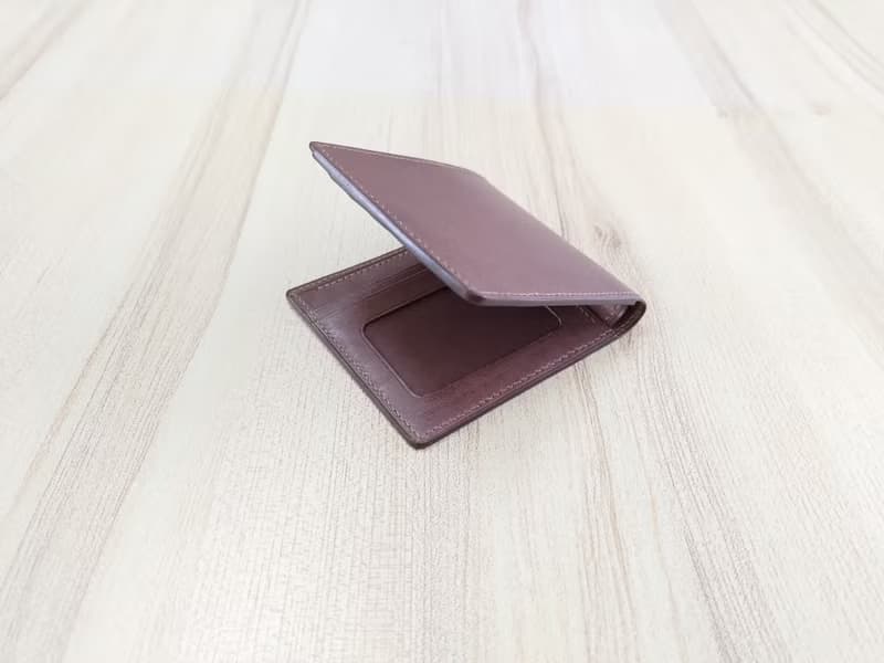 短夾 經典短夾 真皮全手縫 (深咖啡色)
