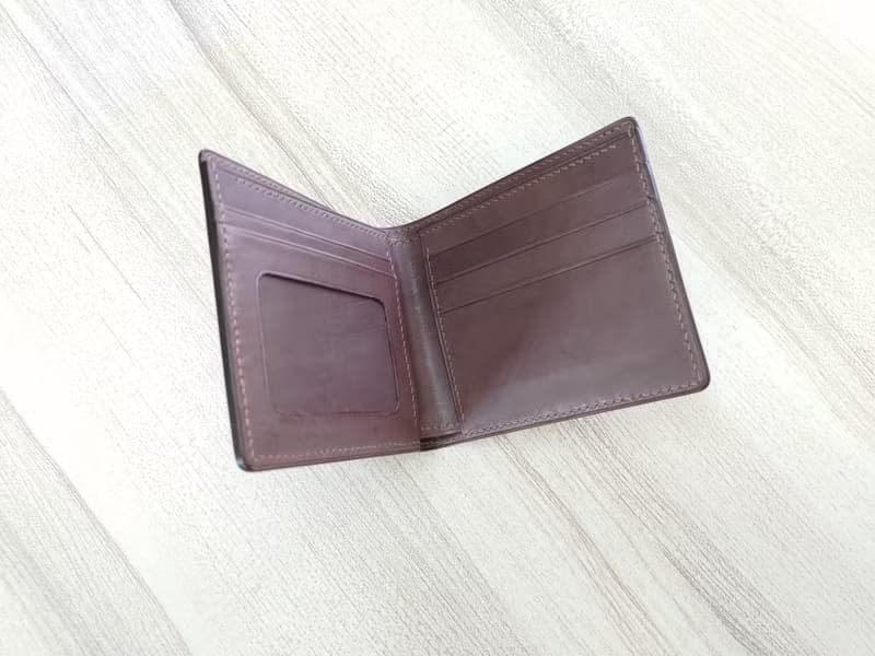 短夾 經典短夾 真皮全手縫 (深咖啡色)