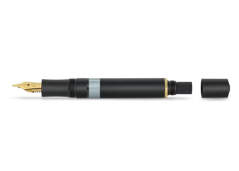 德國KAWECO AL SPORT系列PISTON活塞式鋼筆標準版 黑 (含墨水瓶)