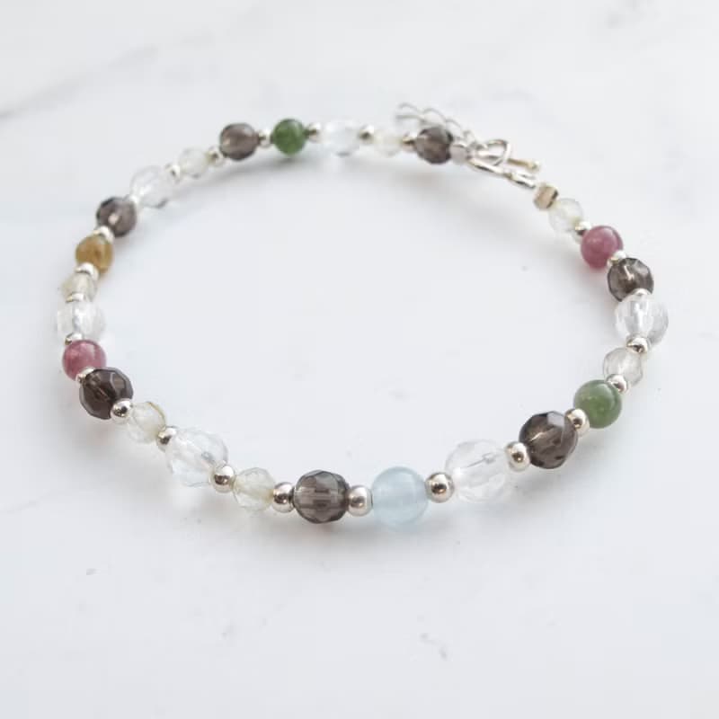 【水晶手串】多寶水晶| 天然水晶 正能量開運細手鍊