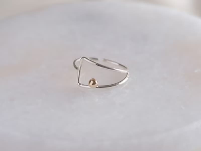 í kringum ring K10YG×silver925