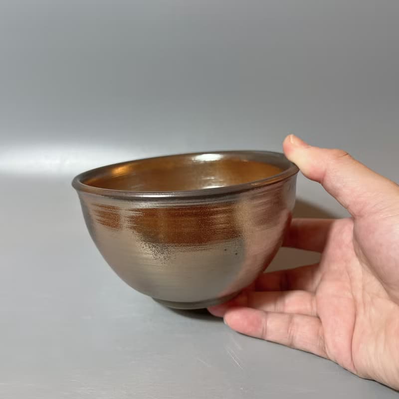 柴燒古樸金彩碗 / 柴燒小碗 / 小平凡手作