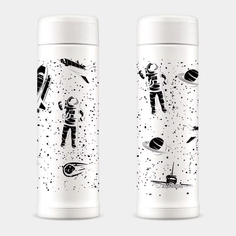 送禮推薦 太空人 宇宙 星球 象印 不鏽鋼 保溫杯 保溫瓶 PU029