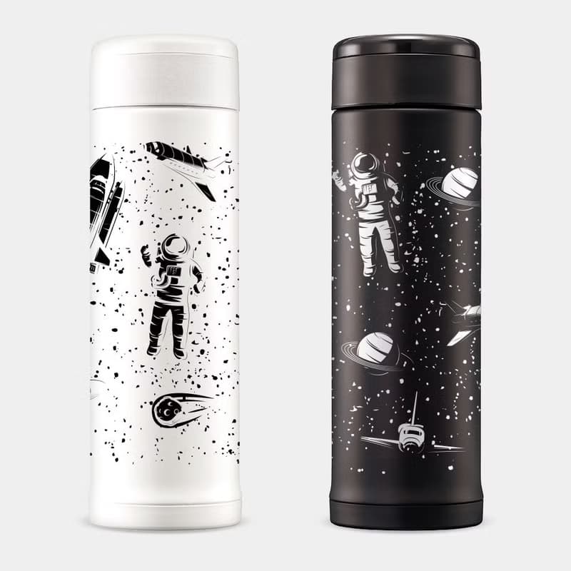 送禮推薦 太空人 宇宙 星球 象印 不鏽鋼 保溫杯 保溫瓶 PU029