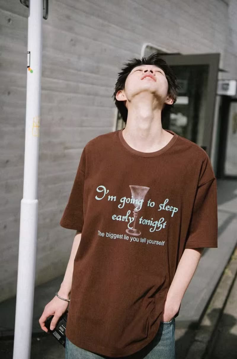 祝君好眠 日系復古短袖t恤