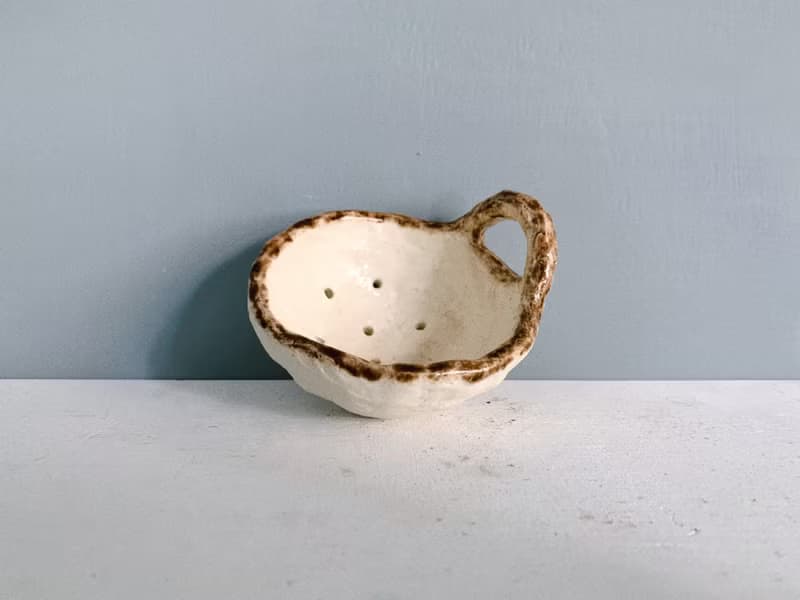 /流水滴滴/ 手捏陶瓷瀝水盆 單耳、雙耳、飛機耳