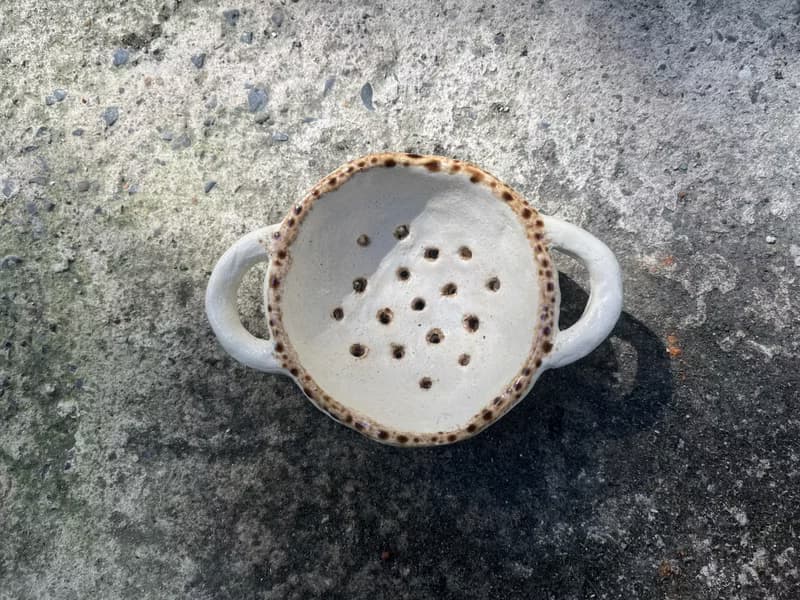 /流水滴滴/ 手捏陶瓷瀝水盆 單耳、雙耳、飛機耳