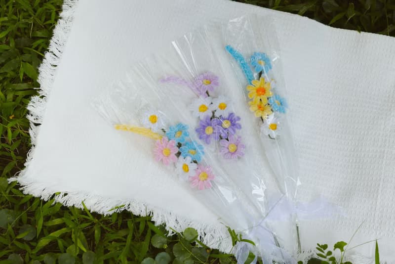 春日調色盤三重奏 手工毛根小花束